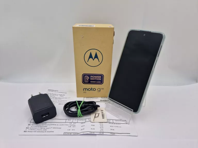 TELEFON MOTOROLA MOTO G54 5G POWER EDITION 12/256GB KPL GWARANCJA NEONET
