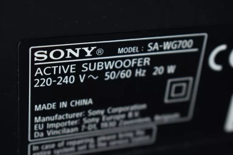 SOUNDBAR SONY HT-G700 Z SUBWOOFEREM SONY SA-WG700