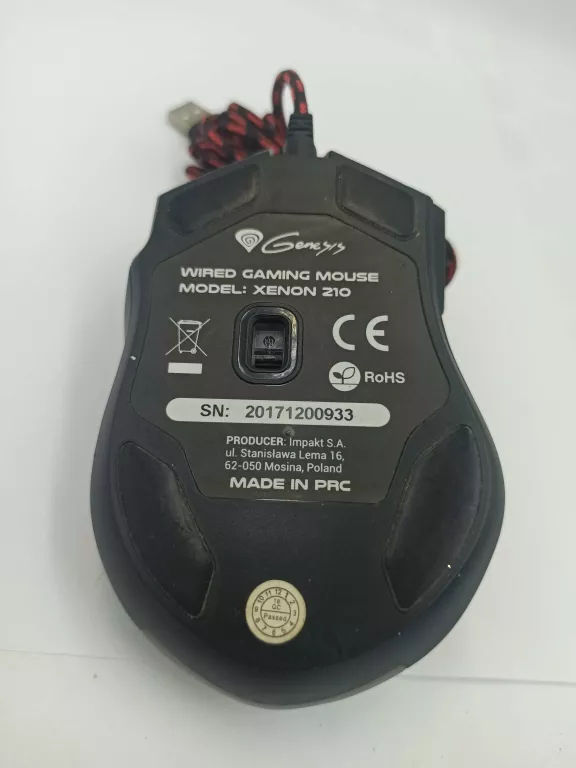 MYSZKA GAMINGOWA GENESIS XENON 210 BEZ AKCESORII