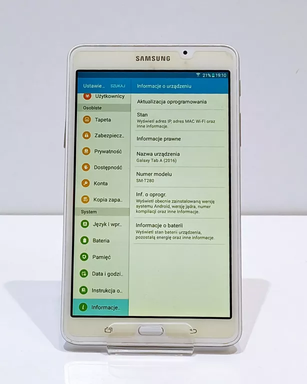 TABLET SAMSUNG GALAXY TAB A 2016 SM-T285 7" 8 GB