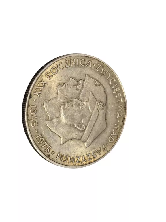 MONETA SREBRNA XXX ROCZNICA ZWYCIĘSTWA NAD FASZYZMEM 200ZŁ