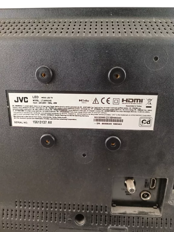 TELEWIZOR JVC LT-24VH2105 24" PILOT