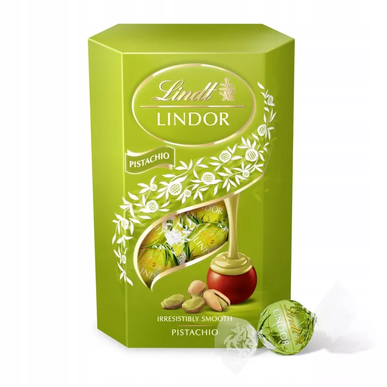 PRALINY Z CZEKOLADY MLECZNEJ LINDT LINDOR PISTACHIO PISTACJA 200 G