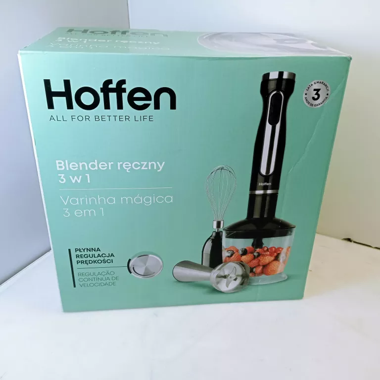 BLENDER RĘCZNY HOFFEN HB-4434 1000 W CZARNY