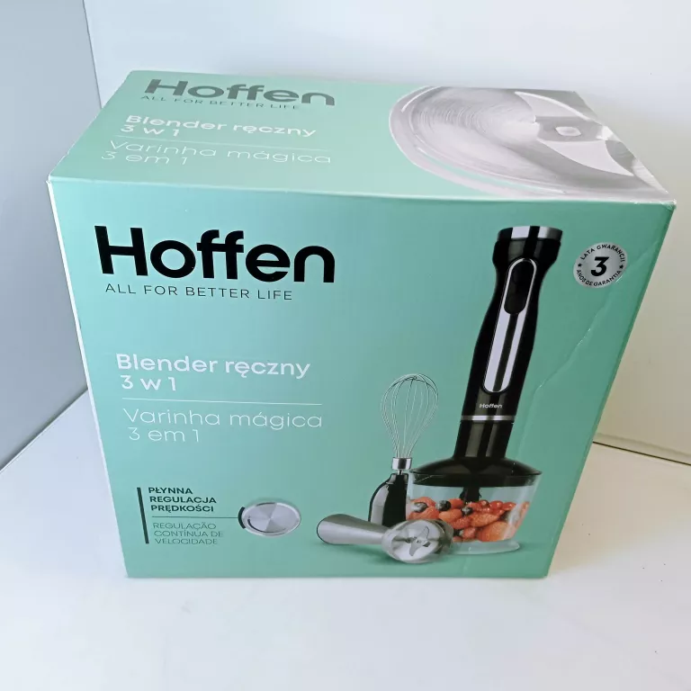 BLENDER RĘCZNY HOFFEN HB-4434 1000 W CZARNY