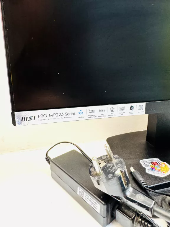 MONITOR MSI PRO MP 223 + ZASILACZ + KABEL HDMI