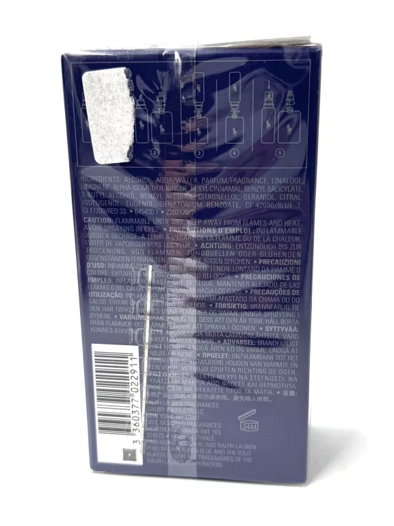 POLO RALPH LAUREN BLUE EAU DE TOILETTE SPRAY 75ML