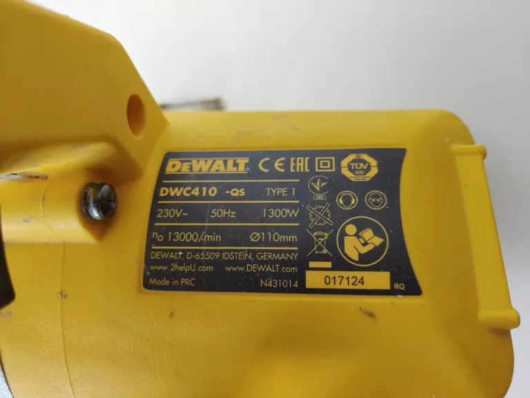 PRZECINARKA DO GLAZURY DEWALT DWC410 1300W