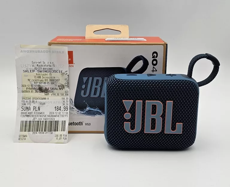 GŁOŚNIK BT JBL GO 4 KOMPLET GW!