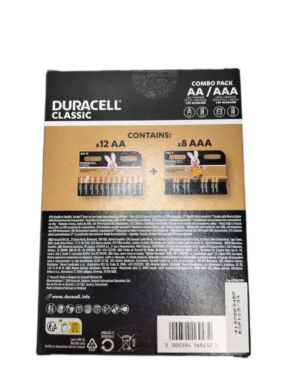 BATERIE DURACELL CLASSIC 20SZT (12X AA + 8X AAA)