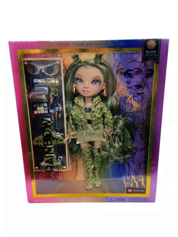 RAINBOW HIGH FASHION DOLL GREEN 583141 LALKA SERIA 5 OLIVIA WOODS ZIELONA