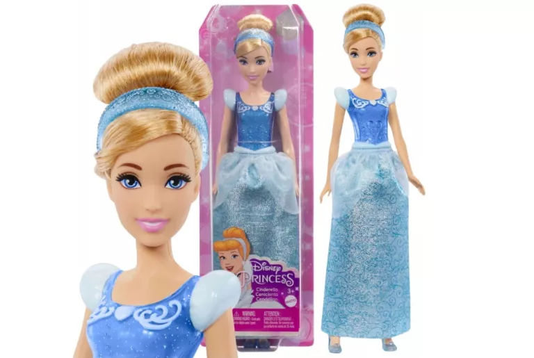 DISNEY PRINCESS LALKA KOPCIUSZEK HLW06, MATTEL 194735120253