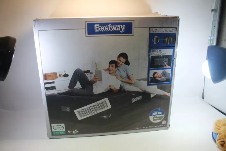 ŁÓŻKO DMUCHANY MATERAC KEMPINGOWY TURYSTYCZNY DWUSOBOWY 203X152 CM