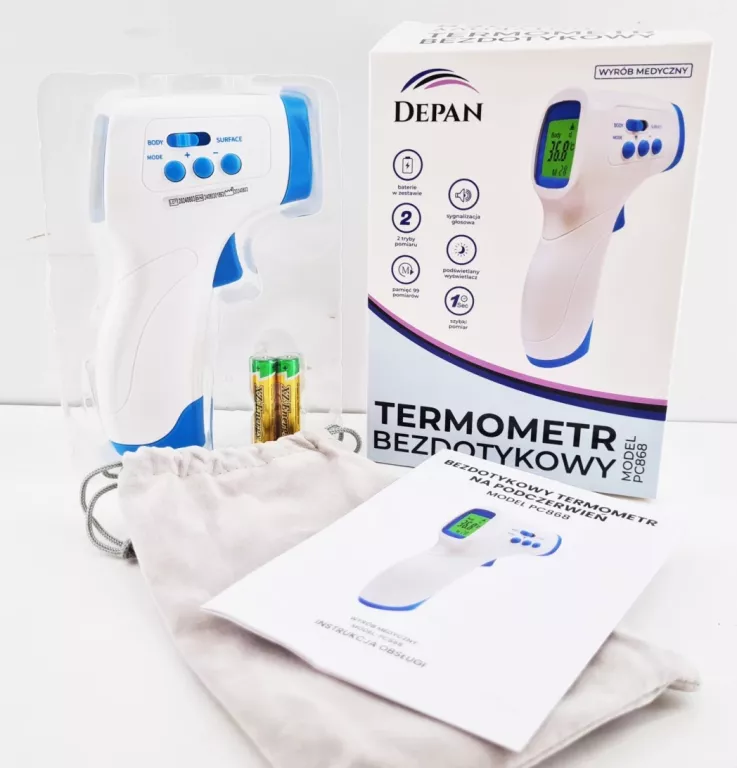 TERMOMETR BEZDOTYKOWY DEPAN PC 868
