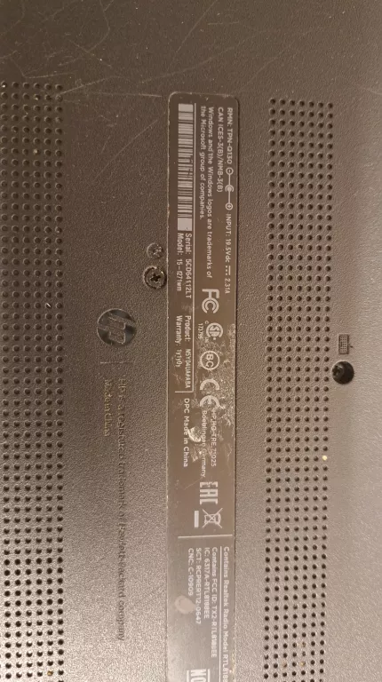 LAPTOP HP 15 NOOTEBOOK 2B6BF4F2 + ŁAD