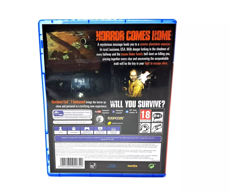 RESIDENT EVIL 7 BIOHAZARD VR SONY PLAYSTATION 4 (PS4)