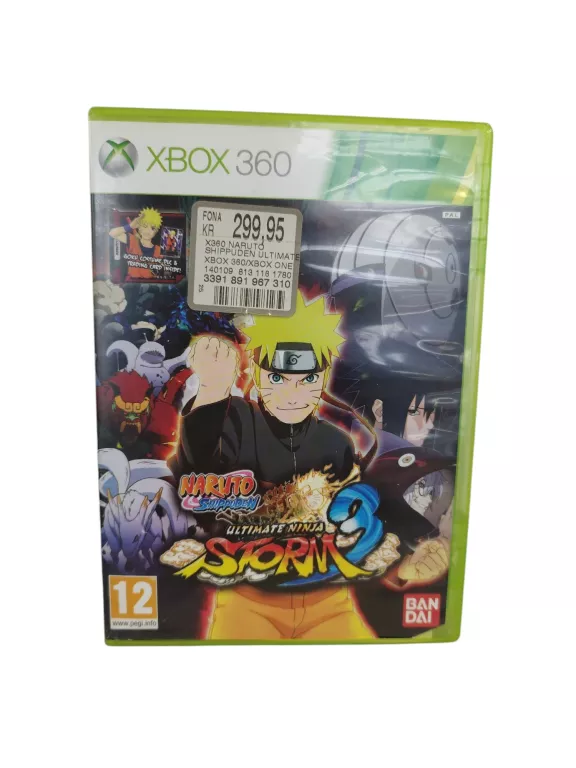 GRA XBOX 360 NARUTO SHIPPUDEN ULTIMATE NINJA STORM 3