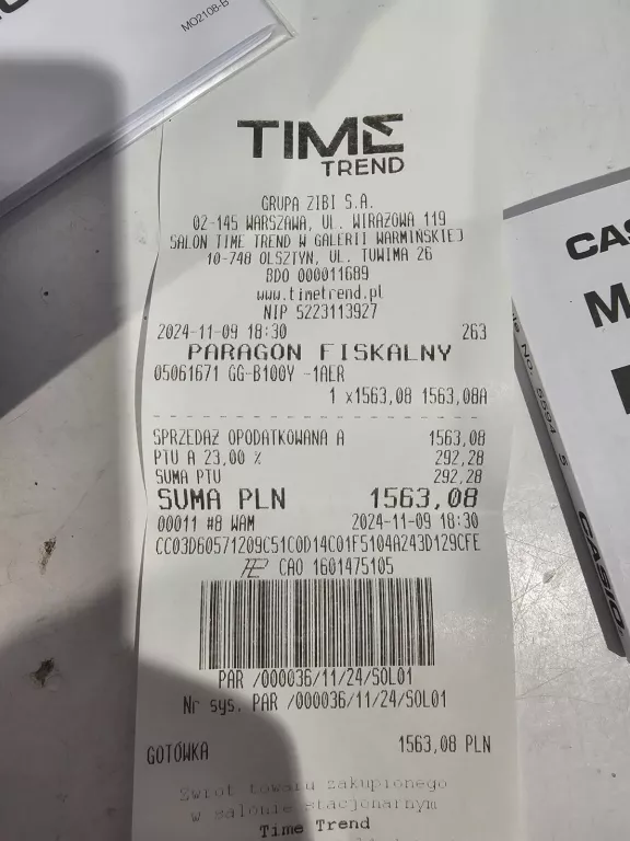 CASIO G-SHOCK GG-B100Y STAN IGŁA PARAGON