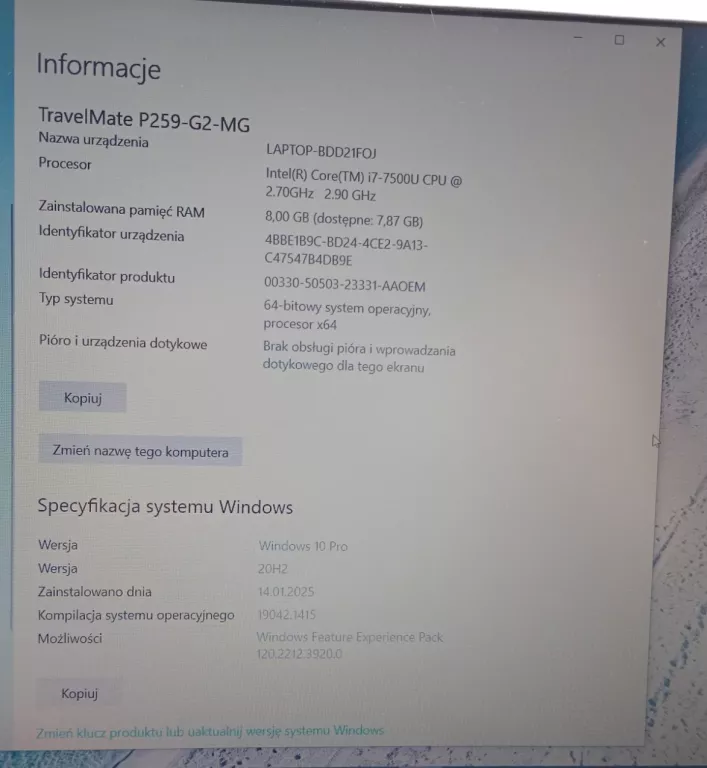 LAPTOP ACER N16Q2