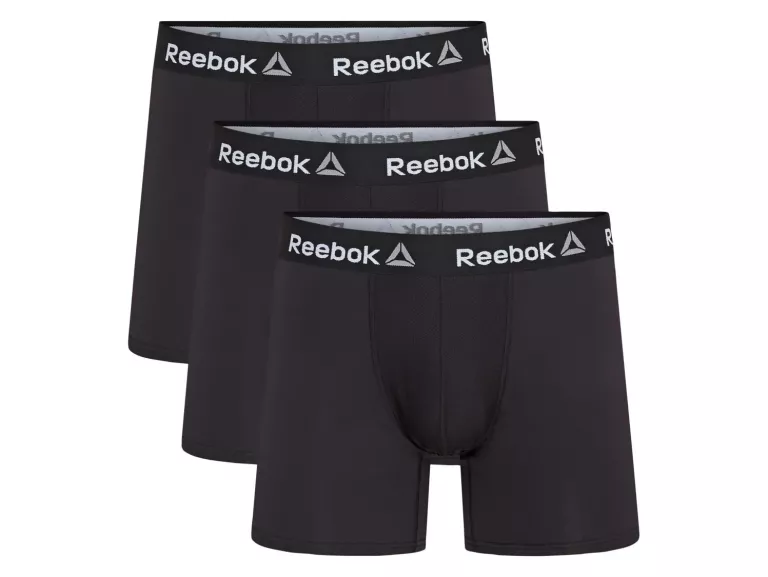 BOKSERKI REEBOK 3-PACK ROZ. S CZARNE