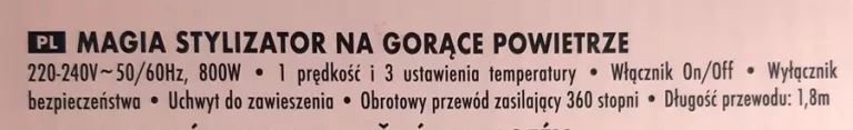 SZCZOTKA DO STYLIZACJI WŁOSÓW MAGIC HOT AIR STYLER ELLE