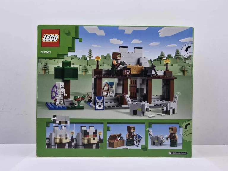 KLOCKI LEGO MINECRAFT WILCZA TWIERDZA  21261 JAK NOWE ZOBACZ!!