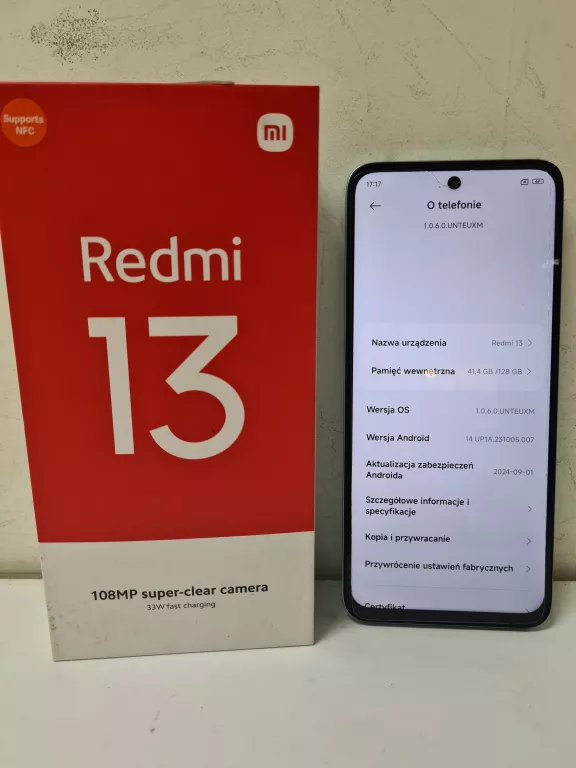 TELEFON XIOAMI REDMI 13 KOMPLET