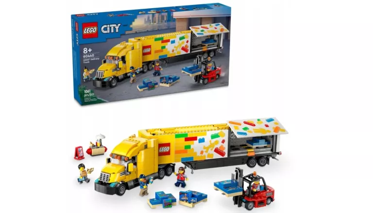 LEGO CITY 60440 - ŻÓŁTA CIĘŻARÓWKA DOSTAWCZA