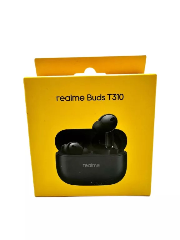 SŁUCHAWKI REALME BUDS T310 CZARNE IDEALNY STAN