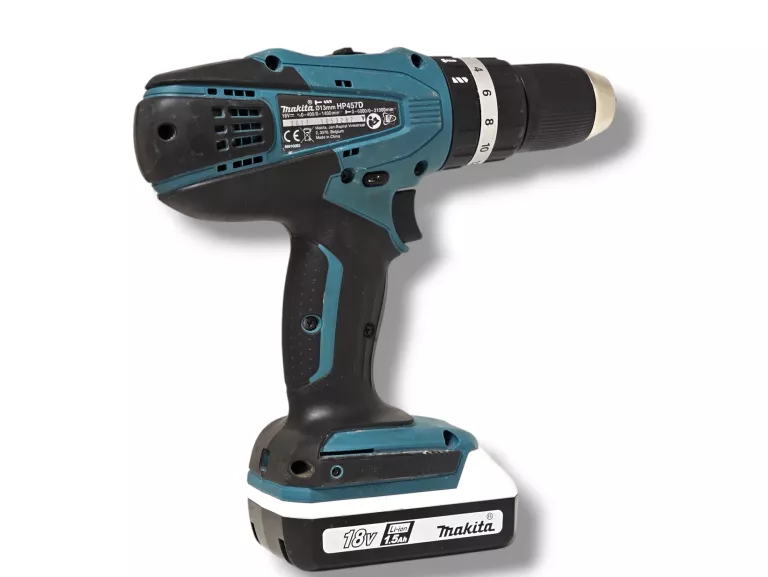 WKRĘTARKA MAKITA HP457D + 2 AKU 1,5AH 18V + ŁADOWARKA