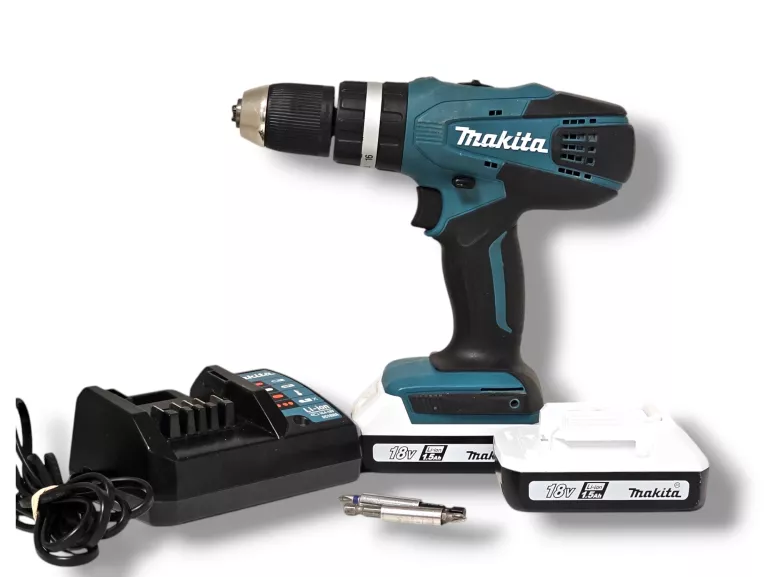 WKRĘTARKA MAKITA HP457D + 2 AKU 1,5AH 18V + ŁADOWARKA