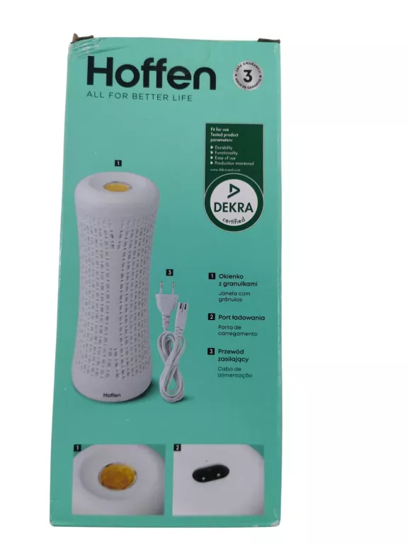 HOFFEN HO-00092 OSUSZACZ WILGOCI 40W MOCNY OSUSZA POMIESZCZENIE 15M2 TOP