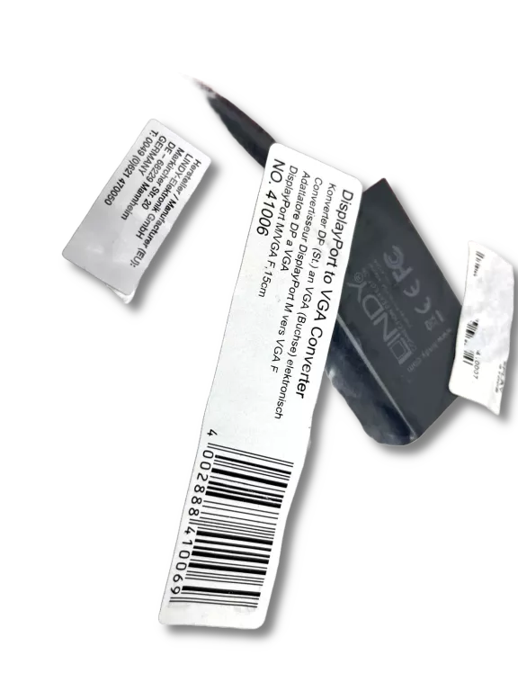 KONWERTER DISPLAY PORT VGA LINDY 41006