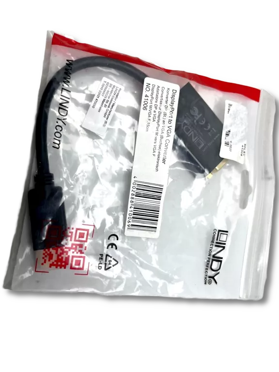 KONWERTER DISPLAY PORT VGA LINDY 41006