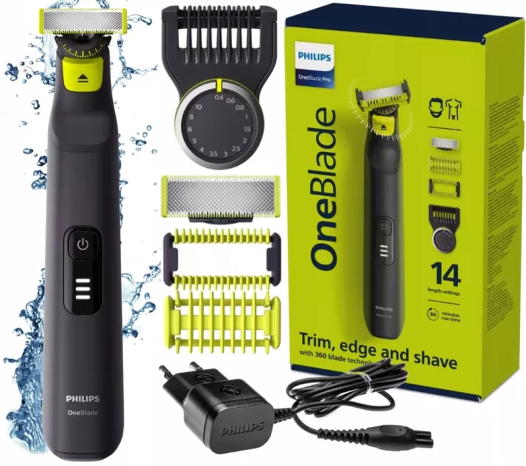 GOLARKA PHILIPS ONEBLADE PRO MASZYNKA DO GOLENIA TRYMER 360 DO BRODY CIAŁA