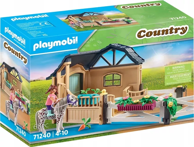 PLAYMOBIL COUNTRY 71240 ROZBUDOWA STAJNI FABRYCZNIE ZAPAKOWANE