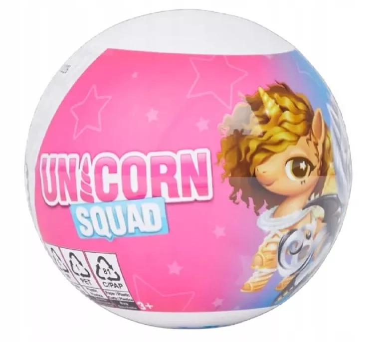 PIŁKA KULA NIESPODZIANKA UNICORN SQUAD 8,5 CM