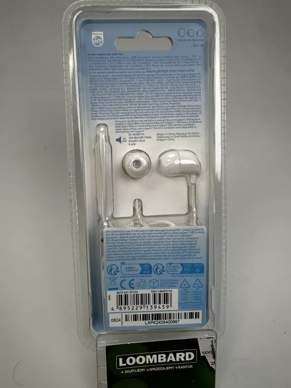 SLUCHAWKI PHILIPS EARPHONE SERIES 1000