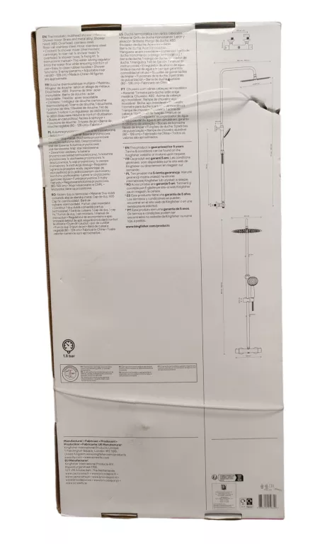 KOLUMNA PRYSZNICOWA GOODHOME WEDDELL ŚR. 30 CM 3-F