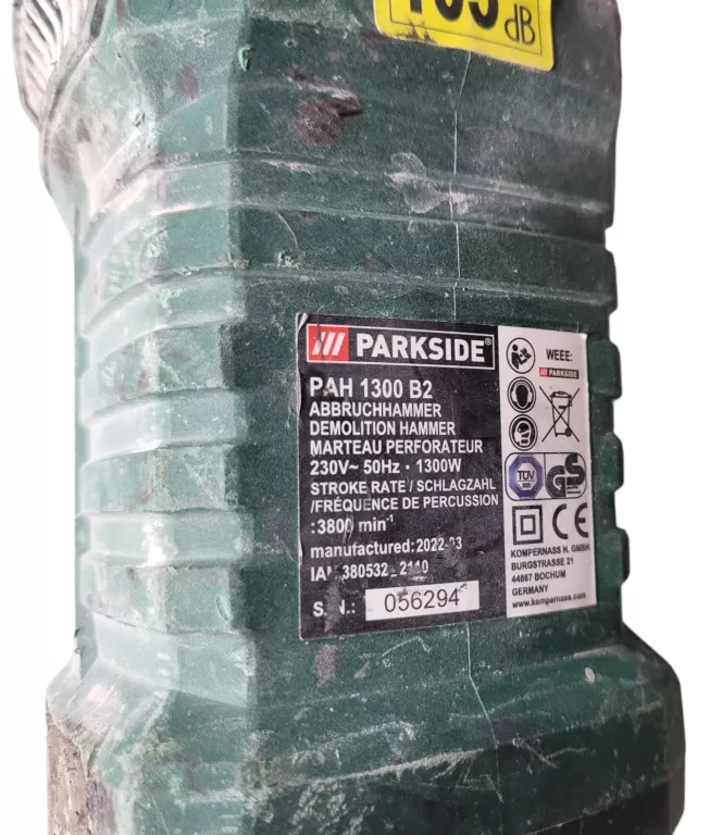 MŁOT UDAROWY PARKSIDE HAMMER X1300 WALIZKA