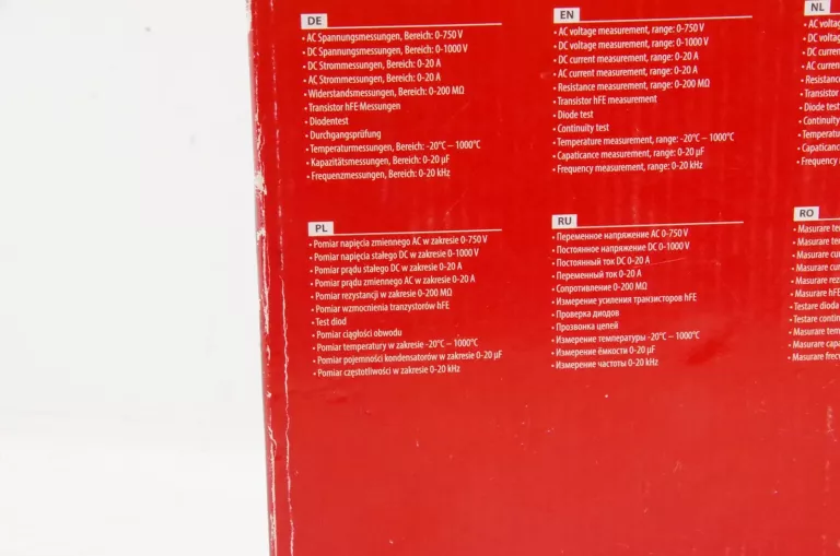 UNI-T UT-55 MIERNIK UNIWERSALNY MULTIMETR CYFROWY ELEKTRYCZNY LCD ZESTAW
