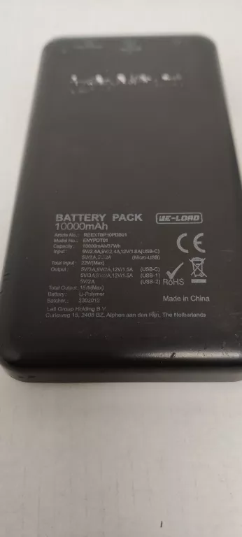 POWERBANK RE-LOAD 10000 MAH CZARNY