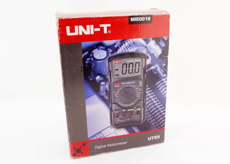 UNI-T UT-55 MIERNIK UNIWERSALNY MULTIMETR CYFROWY ELEKTRYCZNY LCD ZESTAW