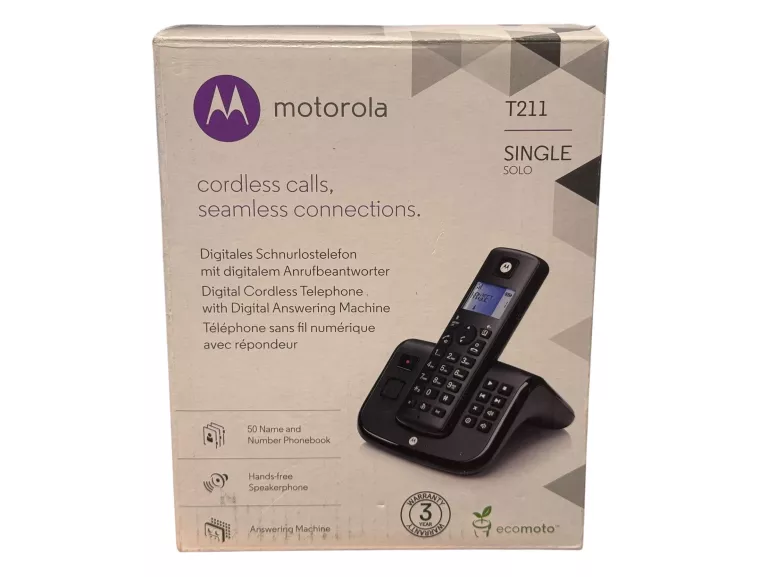 TELEFON STACJONARNY MOTOROLA T211 SINGLE