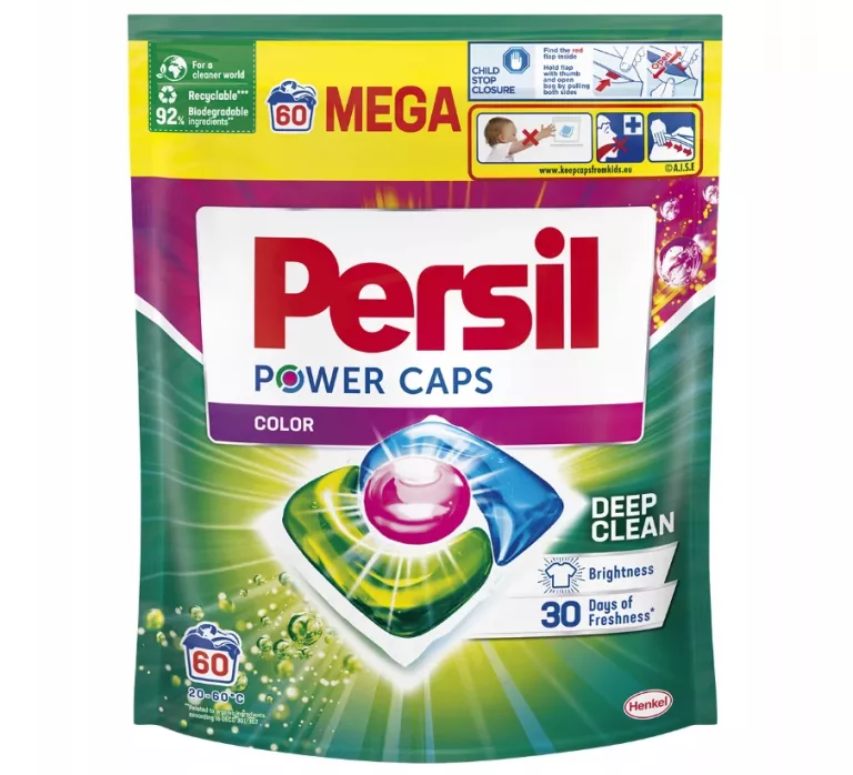 PERSIL POWER CAPS KAPSUŁKI DO PRANIA COLOR 60 SZT 9000101804294