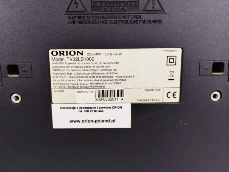 TELEWIZOR ORION TV32LB1000