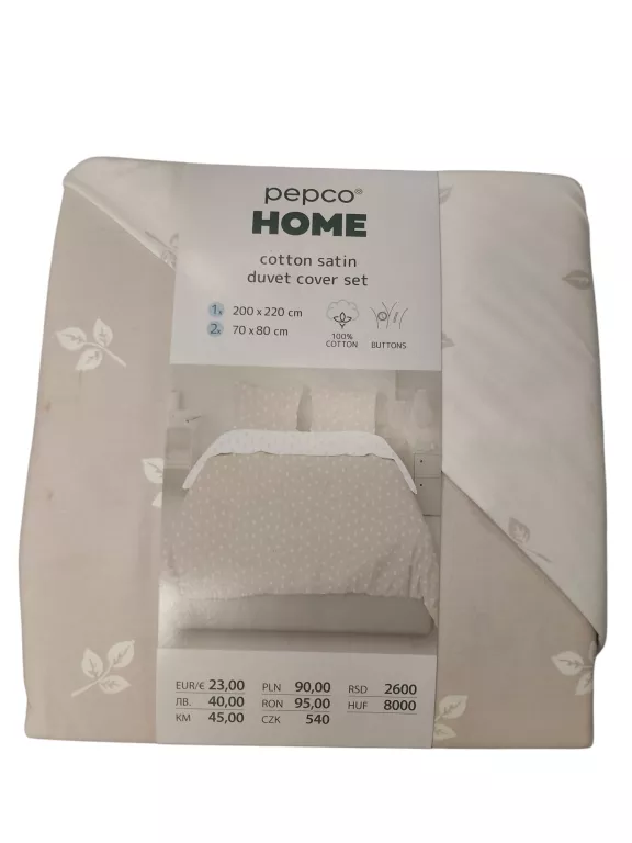 KOMPLET POŚCIELI PEPCO HOME 200X220 70X80