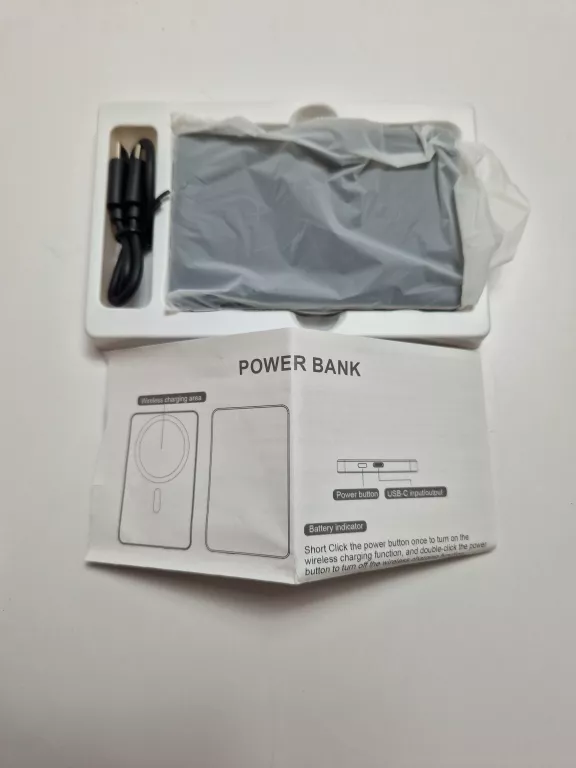 POWERBANK KR-W002 MAGNETYCZNY BEZPRZEWODOWY 5000MAH CZARNY