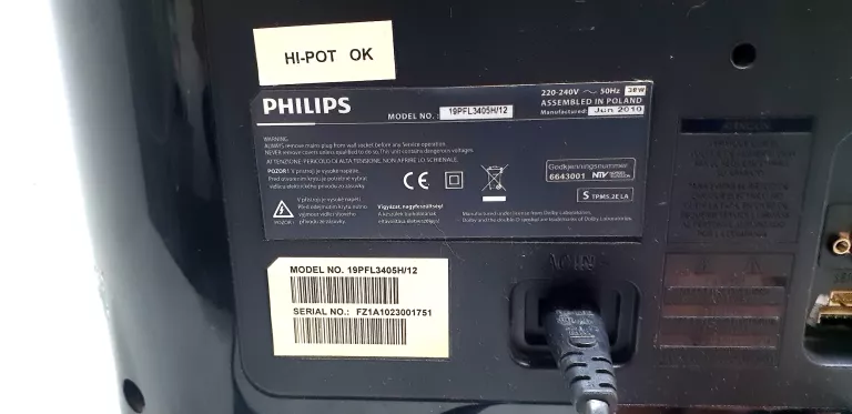 TV LED 19 CALI PHILIPS 19PFL3405H BEZ PILOTA