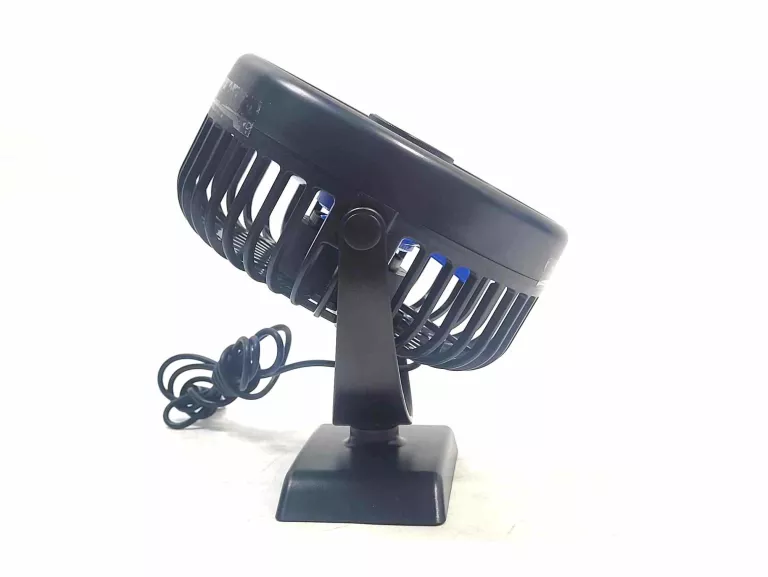 MINI WENTYLATOR BIURKOWY STOŁOWY NA USB CZARNY 3 PRĘDKOŚCI